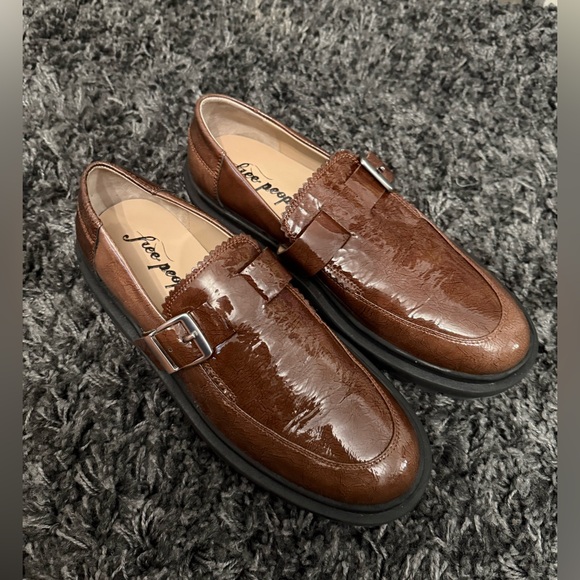 Free People Women’s Mackenzie MJ Loafers in Brown Size 40